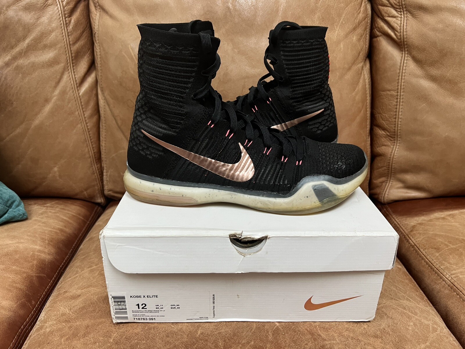Size 12 - Nike Kobe 10 Elite Rose Gold 