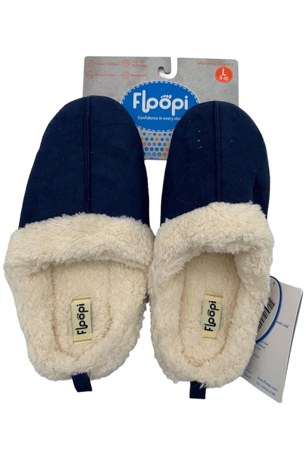 Женские шлепанцы Floopi Selene из искусственной замши с сабо Aztec темно-синего цвета 3990₽