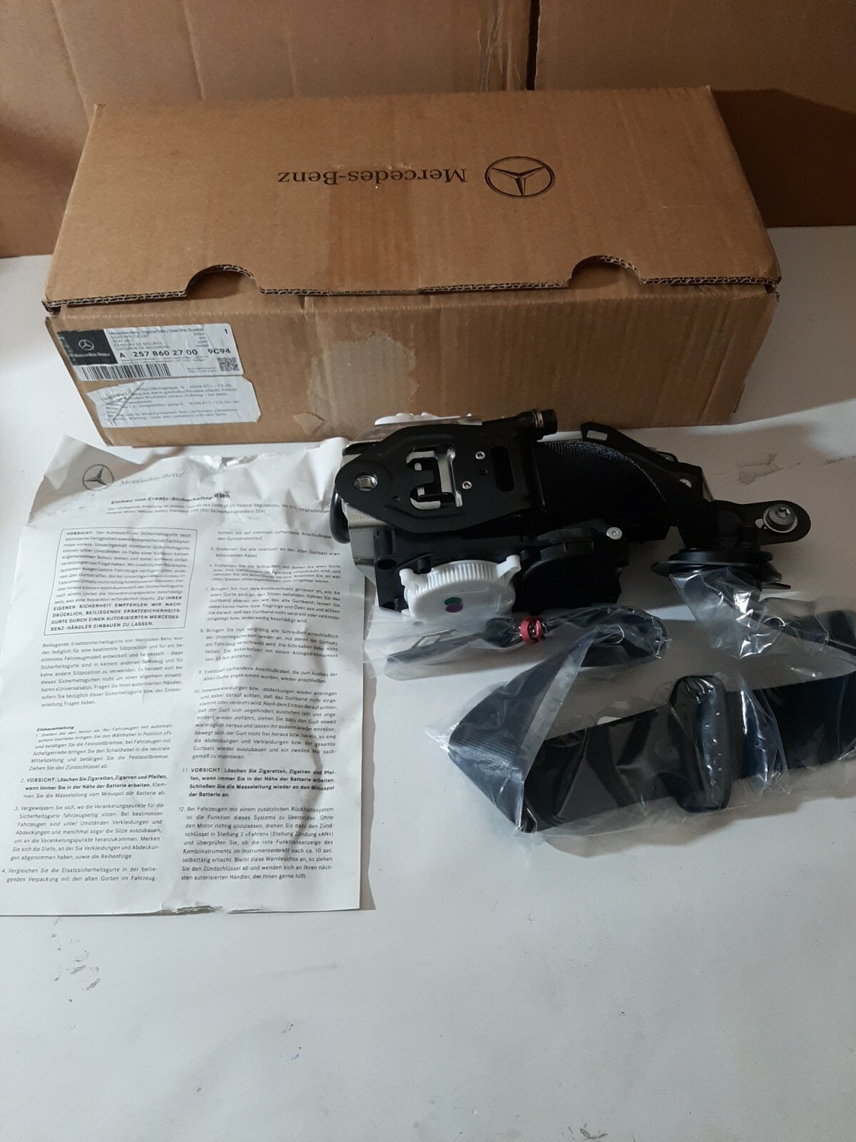MERCEDES C257 CLS53 AMG CINTURA DI SICUREZZA ANTERIORE SX OEM 