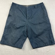 O'Neill Men's Contact Twill Chino Shorts Flat Front Blue Size 32