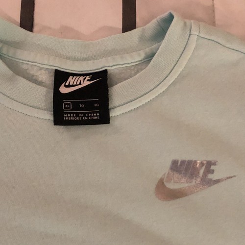 Nike Baby Blue/Teal Pullover Woman’s Long Sleeve Sweater - Picture 4 of 4