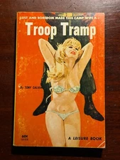 Troop Tramp Tony Calvano Leisure Book Greenleaf 1960s Vtg PB BK