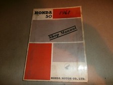 Vintage 1961 Honda 50 Motorcycle Shop Manual ...
