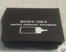 Sony ECM-16 electret condenser microphone 3.5mm connector.... C16B2 