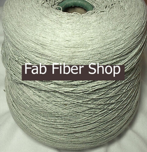 2 Ply Wool Cone Yarn Mint Green Destash ~1.9 lb Cone Weaving Knitting Fiber Arts