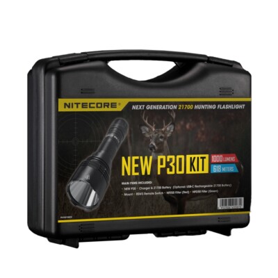 NITECORE P Precise Series Flashlight NEW P30, Hunting Kit NC-NEWP30-KIT