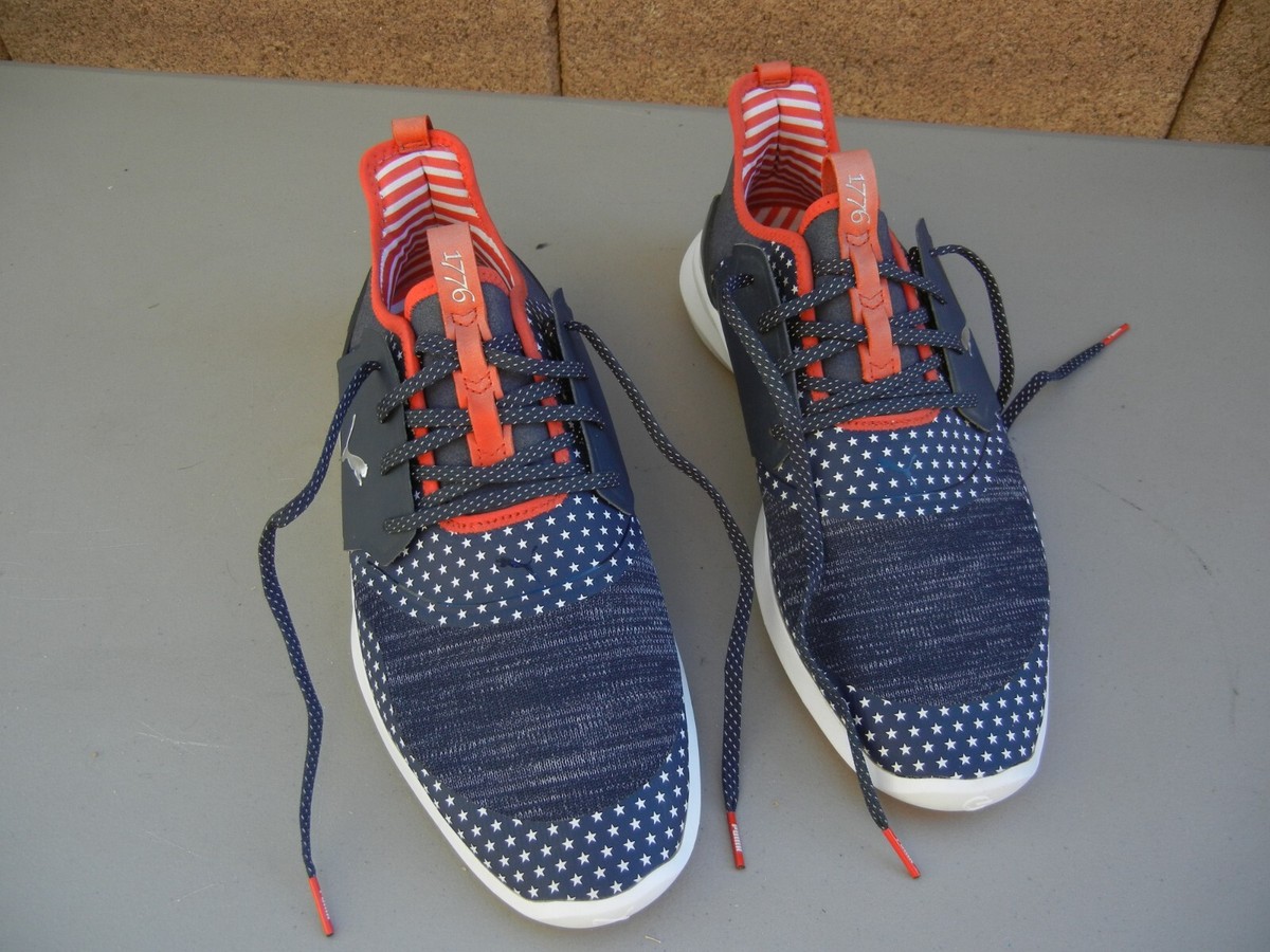 Puma ゴルフシューズ アメリカ国旗デザイン PUMA IGNITE NXT LIMITED ED. 1776 USA Stars Stripes Golf Shoes sz