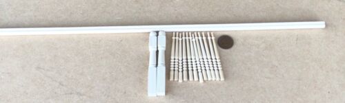 Dolls House Banister Spindles Newel Post & Handrail Set DIY 1:12 Scale N Tumdee - Picture 2 of 4