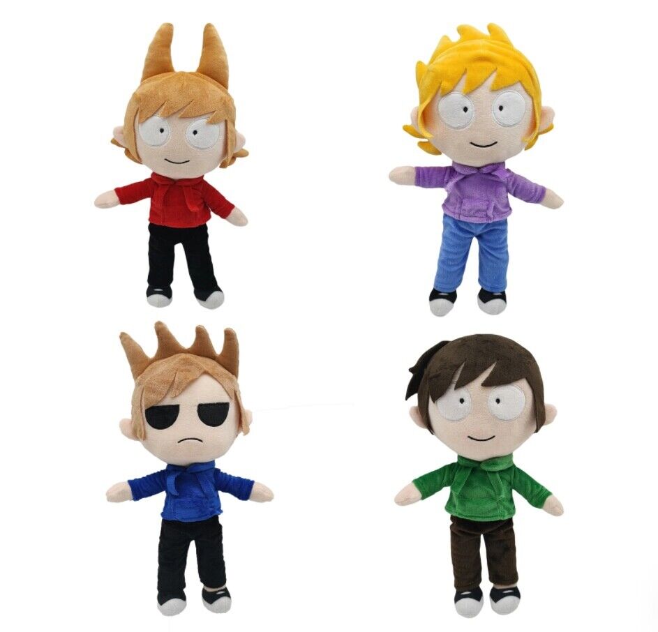 Eddsworld Cartoon Pelúcia Boneca Edd Tord Matt Tom Recheado Kids Toy Gift