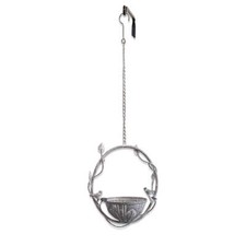 Vine Hanging Metal Bird Feeder with Bowl