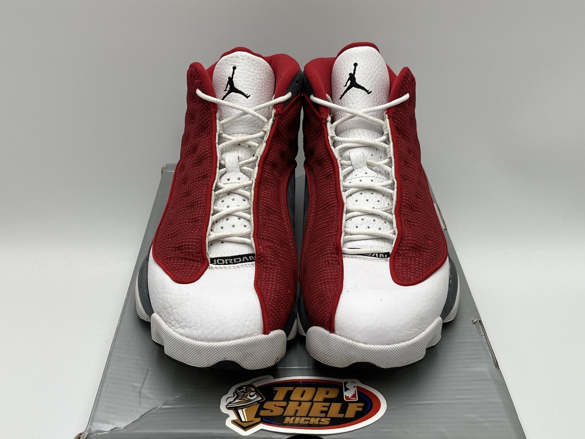 Authentic Rare Jordan 13 Retro Red Flint Red White Classic OG Men Size 9.5 Air Jordan 13 Red Flint 2021 Size 9.5 Used Rare Retro  main image 2