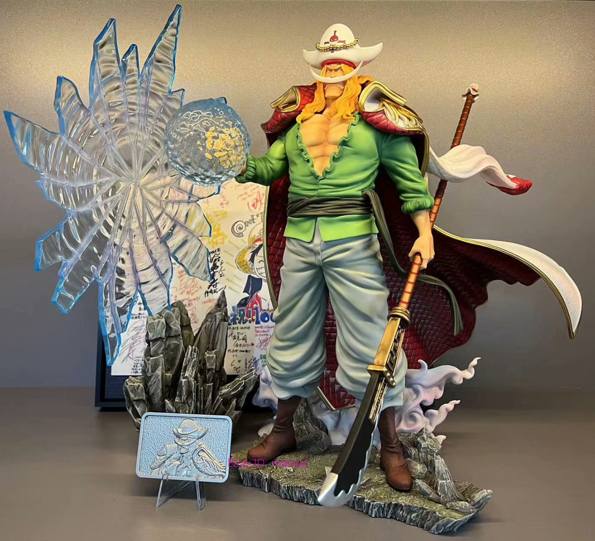 JELLY ROGER Edward M Drake 　2体セット White Beard Edward Newgate Resin JIKE Studio One Piece 37cm EX