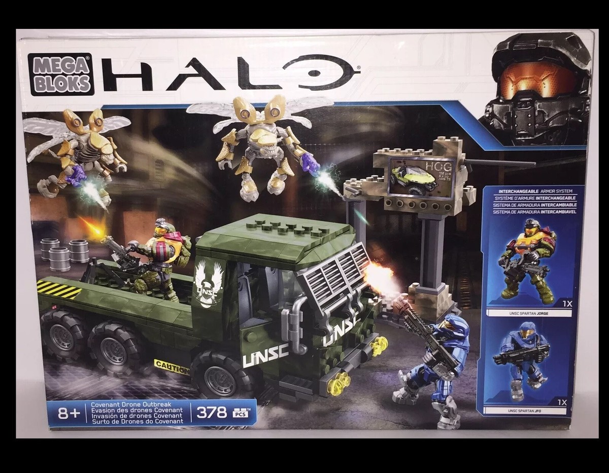 Halo Mega Bloks Covenant Drone Outbreak Set RARE Brand New Sealed