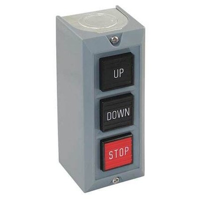 Dayton 20C799 Push Button Control Station,Up/Down/Stop