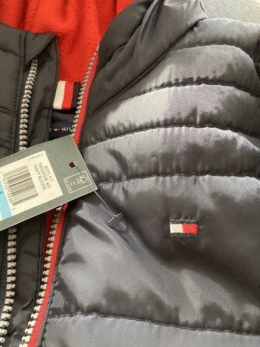 BOYS GIRLS Tommy Hilfiger WINTER HOODED JACKET SIZE 5 NAVY NWT $100 - Picture 3 of 7
