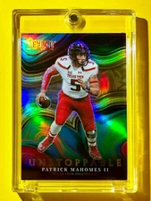 Patrick Mahomes MINT SILVER REFRACTOR PANINI SELECT DRAFT UNSTOPPABLE PRIZM