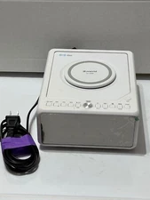 G Keni LC-10W White USB Bluetooth Speaker CD Alarm Clock Radio NO REMOTE