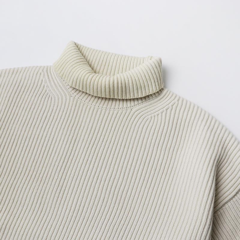 Winter Auralee Super Fine Wool Rib Knit Turtle Neck P/O Winter Auralee Super Fine Wool Rib Knit Turtle Neck P/O