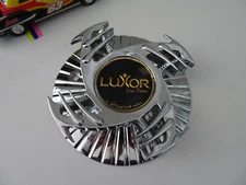 LUXOR Wire Wheels Chrome Custom Center Cap # N/A,  7-3/8" inches on backside...
