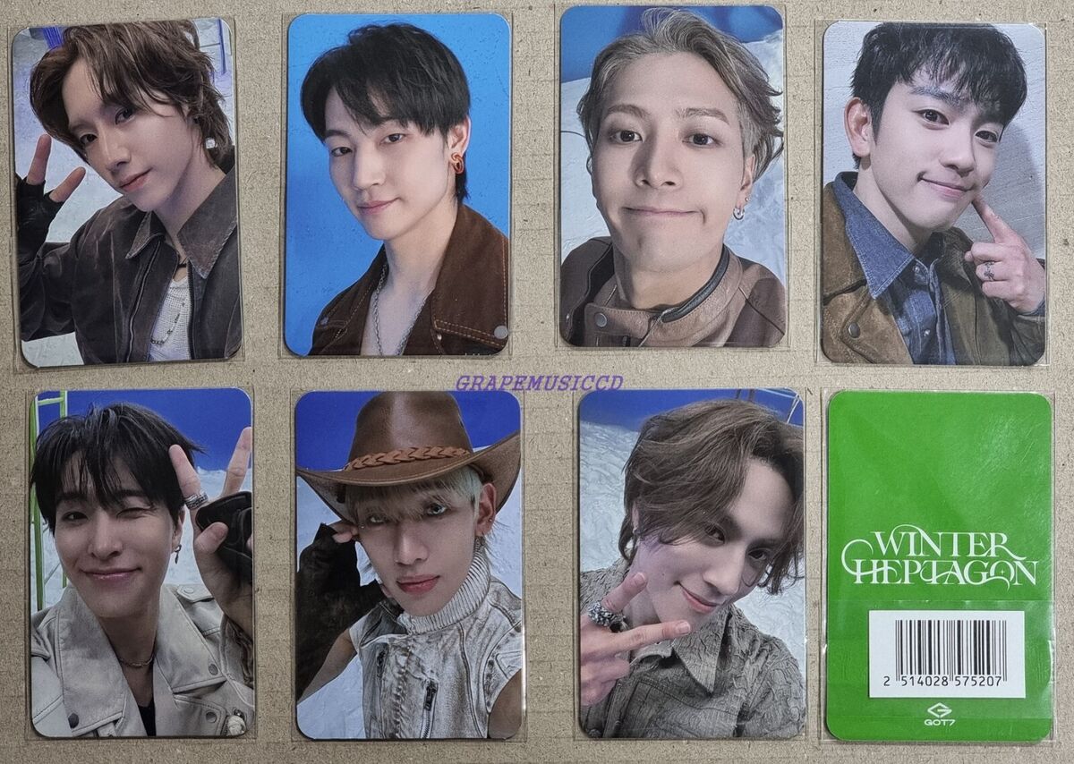 GOT7 GOT 7 WINTER HEPTAGON YES24 OFFICIAL POB PHOTOCARD GOT7 GOT 7 WINTER HEPTAGON YES24 OFFICIAL POB PHOTOCARD