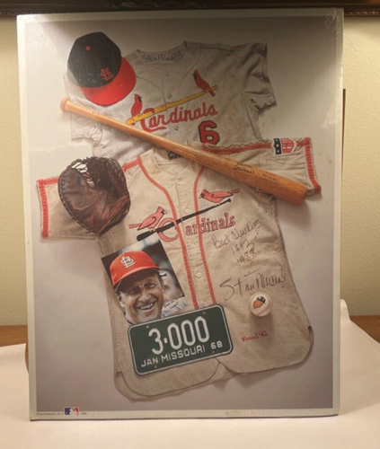 STAN "The Man" MUSIAL 1993 MLB 11 x 14 Poster Print No. 12 Cardinals *Sealed* - 第 1/3 張圖片