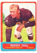 1963 Topps #124 Buddy Dial Pittsburgh Steelers Set Break Genuine VG VGEX