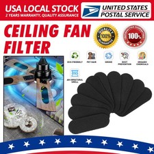30 Pcs Ceiling Fan Filters for Blades Activated Coconut Shell Carbon Air Filter