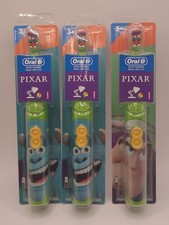New Lot Of 3 Kids Oral B Battery Toothbrushes Disney Pixar Toy story MONSTERS In