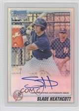 2010 Bowman Chrome Prospects Refractor 53/500 Slade Heathcott #BCP95 Auto 0p8