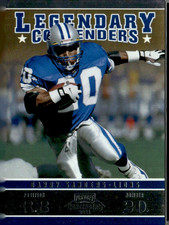 2011 Contenders Football Barry Sanders Legendary Contenders Foil Card #14
