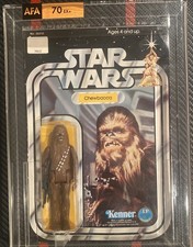 1978 Kenner Star Wars Chewbacca 12 Back-C AFA 70 EX Unpunched