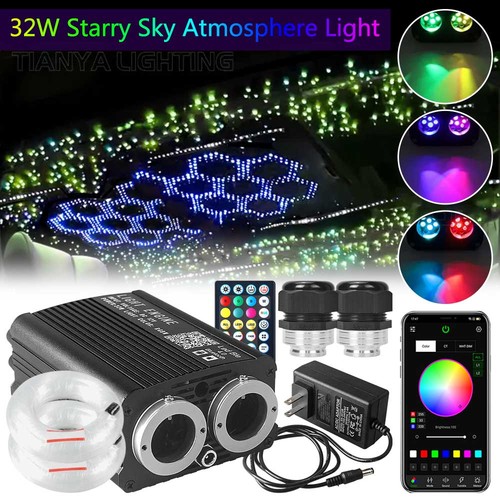500~1300pcs Fiber Optic Car Home Headliner Star Light Kit Twinkle Ceiling Light - Picture 9 of 63