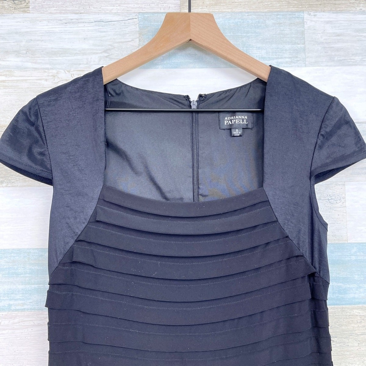 adrianna papell black shutter pleat dress Adrianna Papell Chiffon Overlay Shutter Pleat Sheath Dress, $158 |  Nordstrom