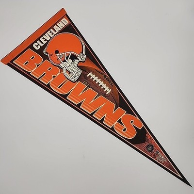 Cleveland Browns Pennant Full Size Vintage WinCraft NFL Licensed Wilson Football