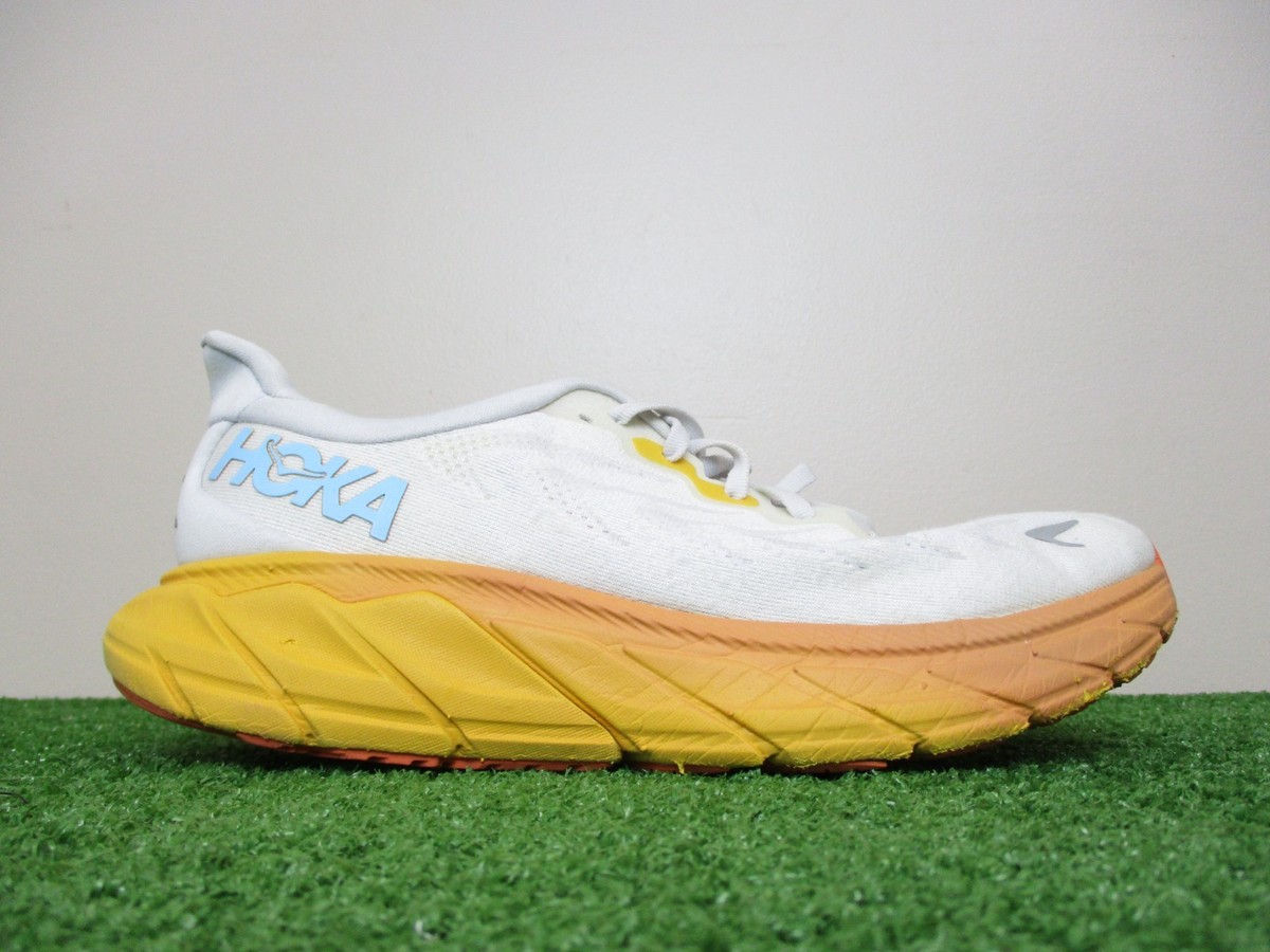 Hoka Arahi 6 Shoes Womens 9 White Orange Daily Road Race  display picture 1
