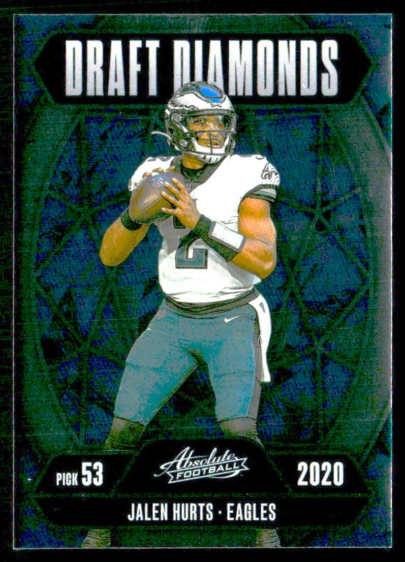 2025 Panini Absolute #DD-JHS Jalen Hurts Draft Diamonds Philadelphia Eagles