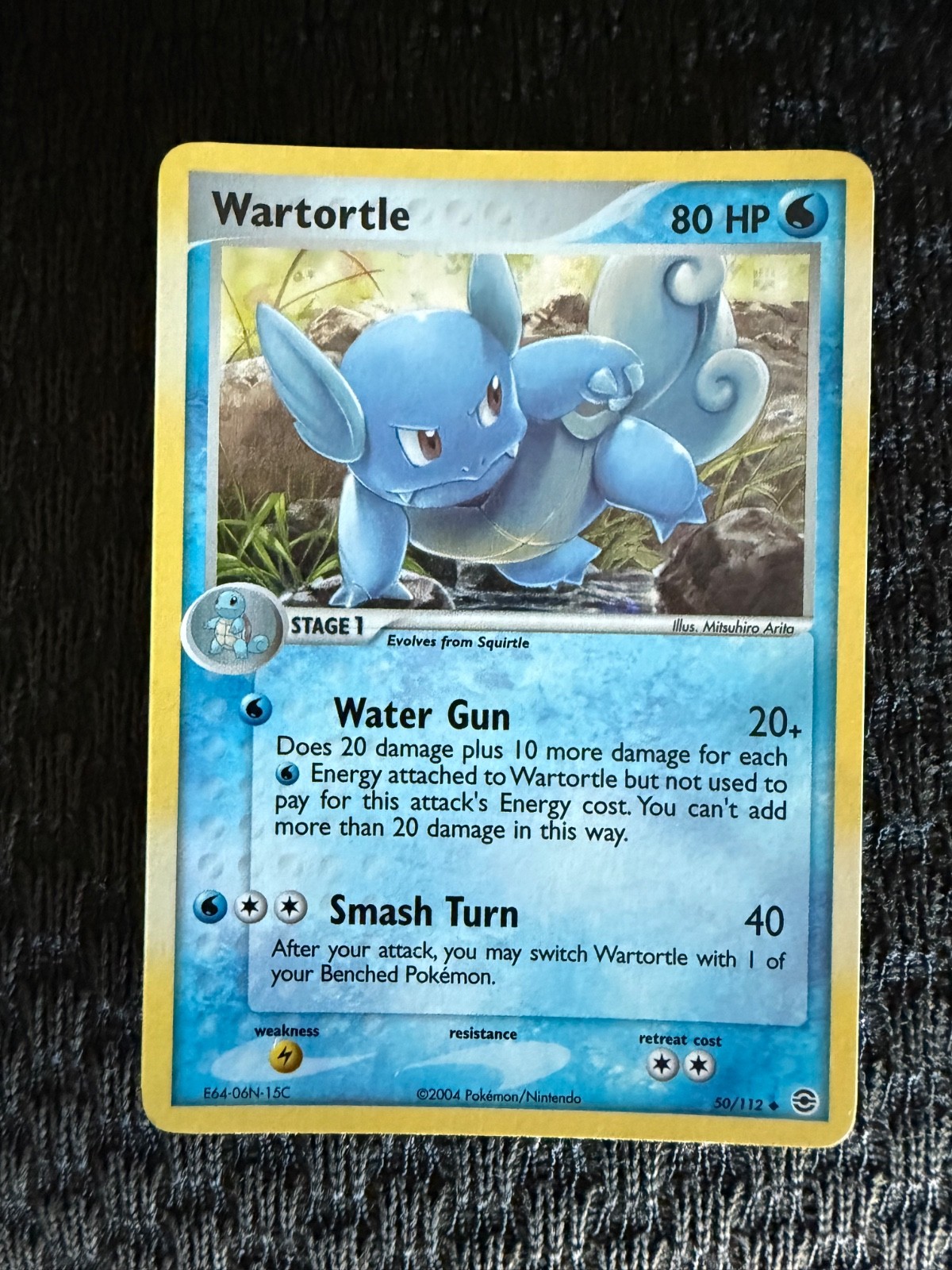 Pokemon Wartortle EX FireRed & LeafGreen 50/112 holo