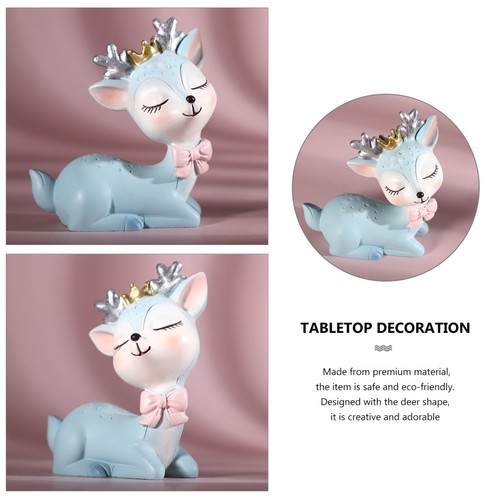  Resin Deer Figurine Elegant Decor Craft Figurines Desktop Decoration - Zdjęcie 2 z 12