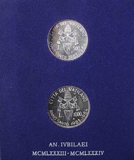 1983-84 Vatican City Anno Santo 2 Coin Set - 500L & 1000L