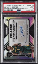 2023 PANINI PRIZM DP COLLEGE PENMANSHIP SILVER KEYONTE GEORGE RC AUTO PSA 9