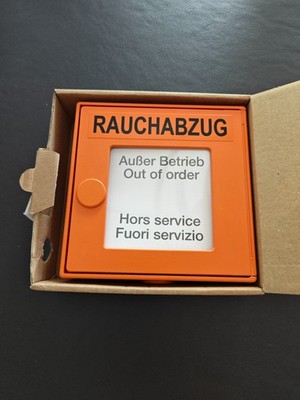 RWA-Bedienstelle RBH/3A orange  Fa. Essmann - Kingspan. OVP, Neu.