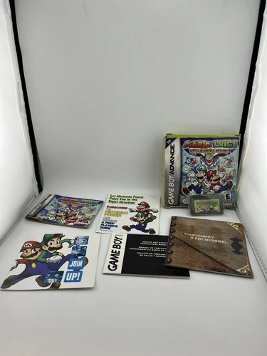 Mario and Luigi Superstar Saga GBA Game Boy Advance Complete CIB