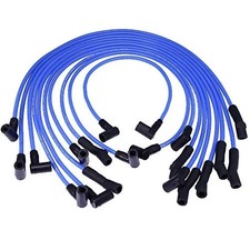 9mm Blue Spark Plug Wire Set for Ford F-150 Mustang 5.0L 5.8L SBF 302