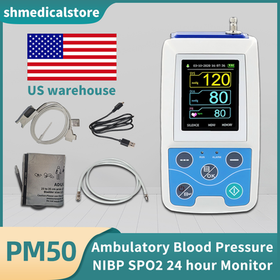 #ad PM50 Ambulatory Blood Pressure amp; SpO2 Monitor Holter NIBP SPO2 24 hour Monitor $205.00