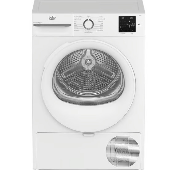 Beko BM3T31023W Heat Pump Condenser Tumble Dryer 10kg Load, Sensor Drying, LED