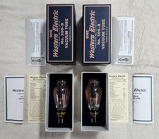 Coppia tubi Western Electric WE 300B 1998 NUOVI CON SCATOLA mai usati, produzione 1998