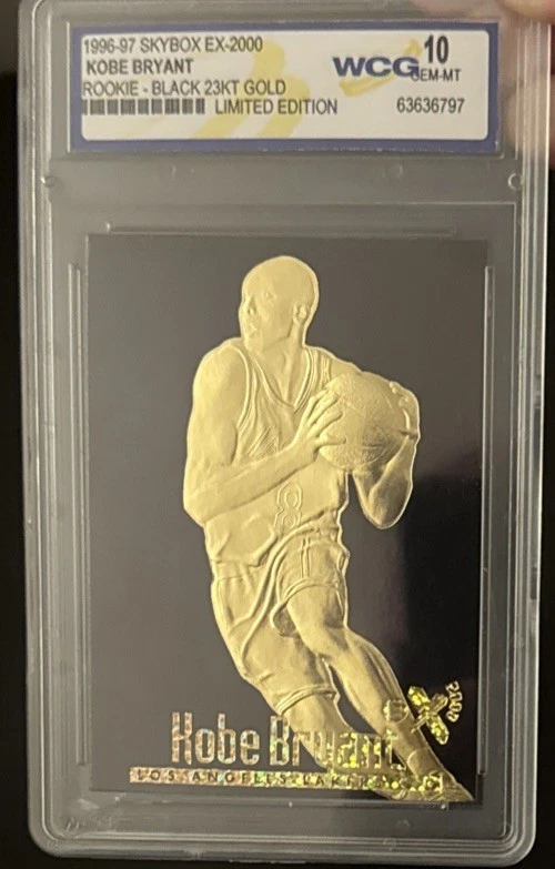 1996-97 skybox EX-2000 Kobe Bryant rookie black 23kt gold *RARE* WCG- 10 #3521 - Image 2 of 4