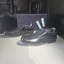 Bruno Marc Goldman-01 Black Square Toe Oxford Derby Dress Shoes Men's 9.5 NEW