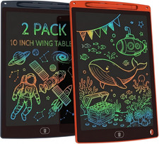 10 Inch LCD Writing Tablet 2 Pack, Erasable Doodle Board Toys for 3 4 5 6 7 8 Ye