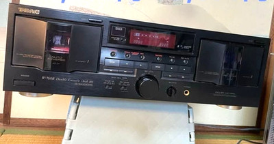 Junk TEAC W-760R Audio Stereo Double Cassette Tape Deck Component USED Japan